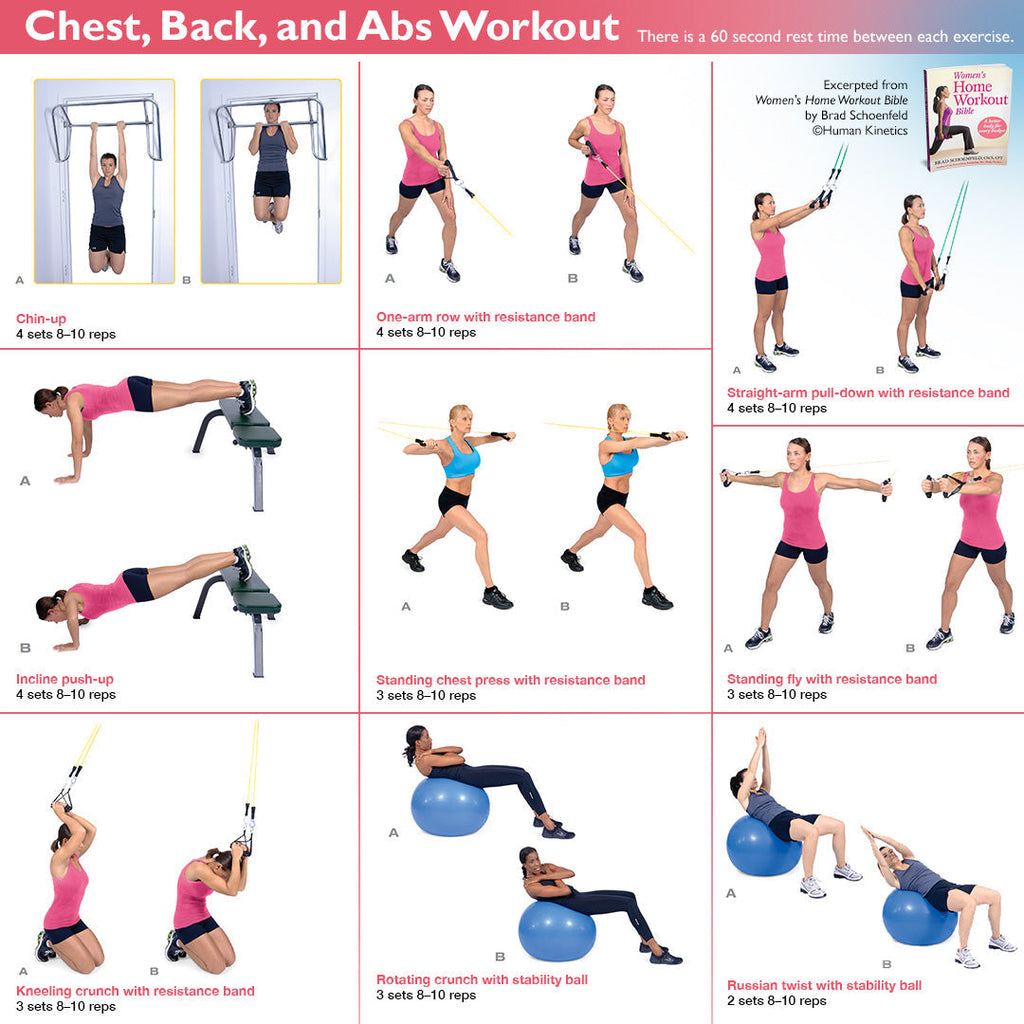 abs home workout chart