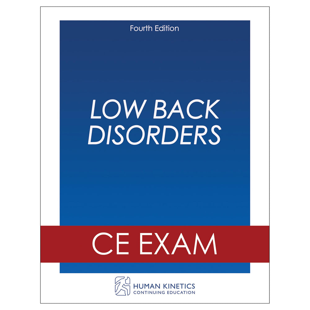 Low Back Disorders 4th Edition Online CE Course Without Book