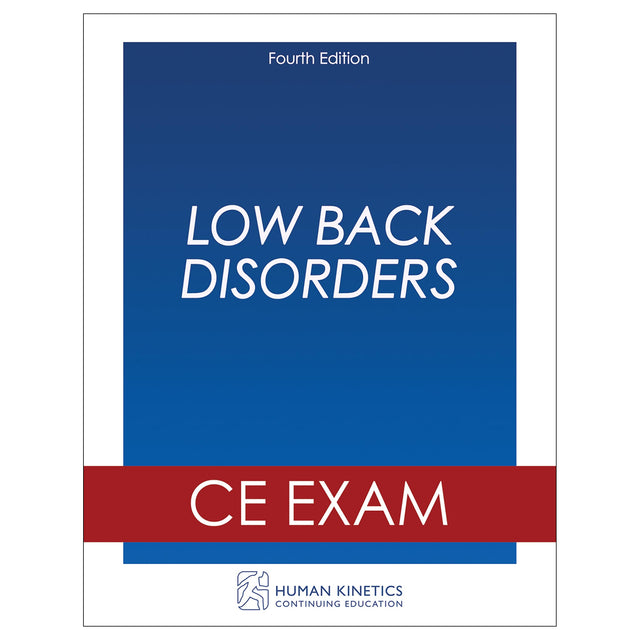 Low Back Disorders 4th Edition Online CE Course Without Book