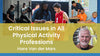 Critical Issues in All Physical Activity Professions