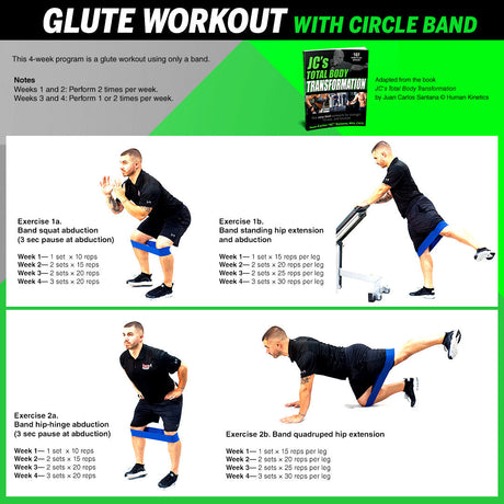 Glute workout with circle band
