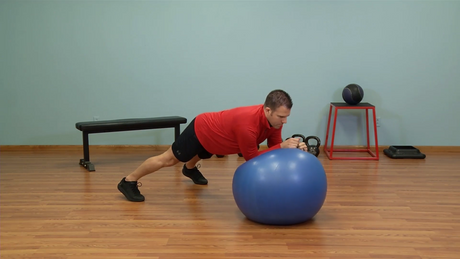 Stability ball exercises for core strength
