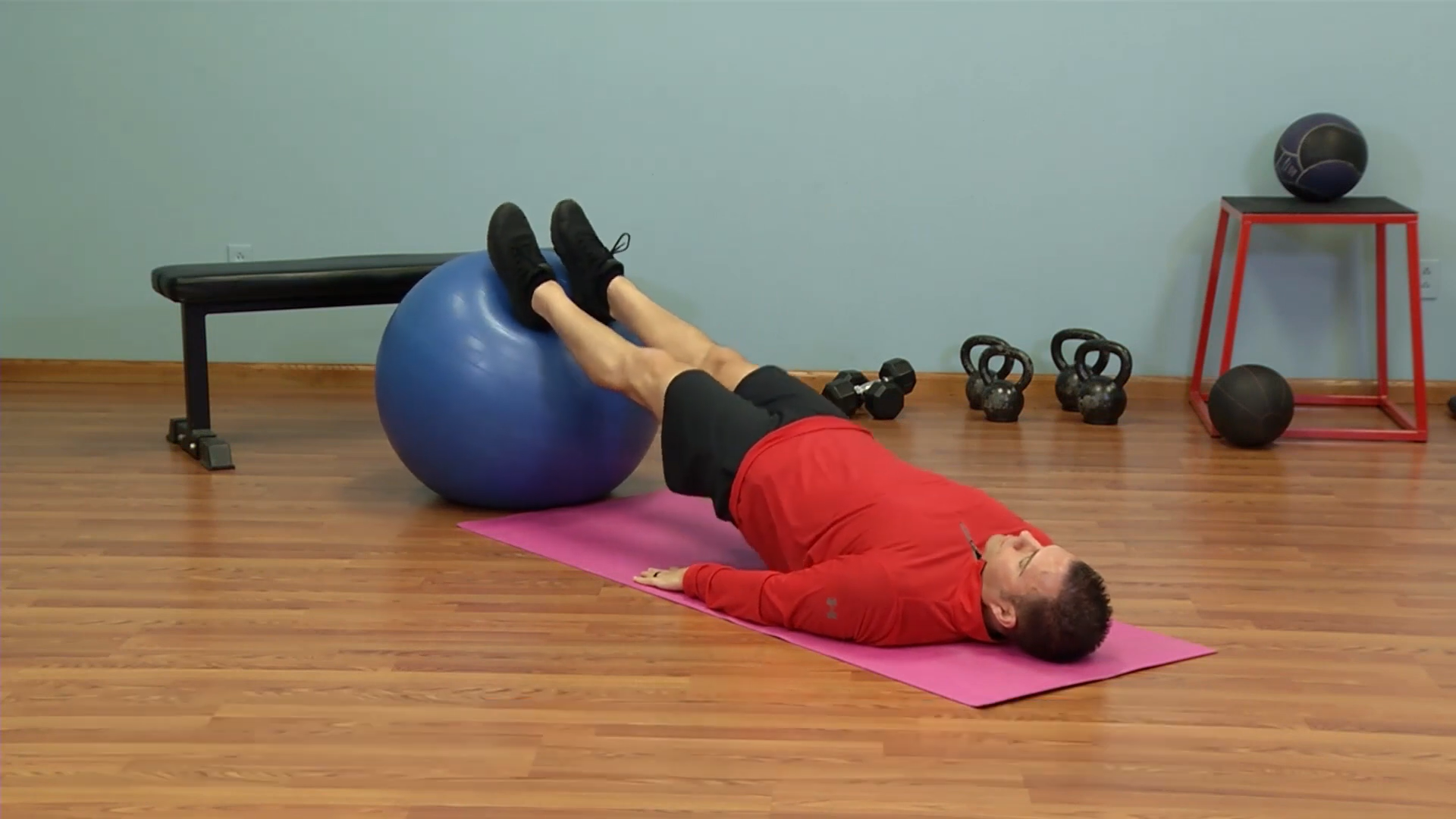 Stability ball exercises for metabolic conditioning
