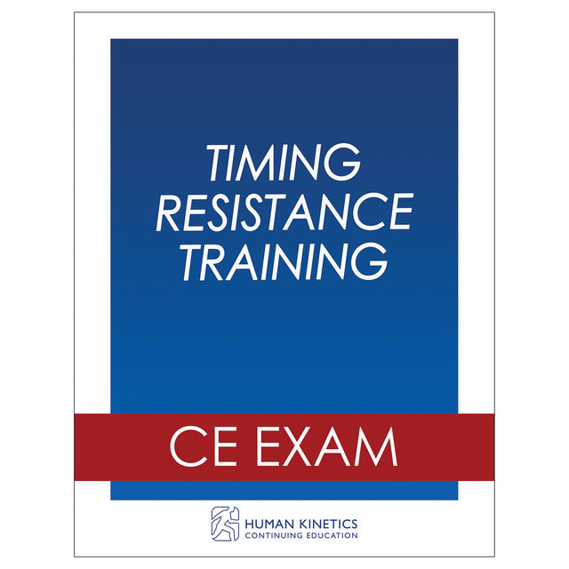 Timing Resistance Training Online CE Exam Without Book
