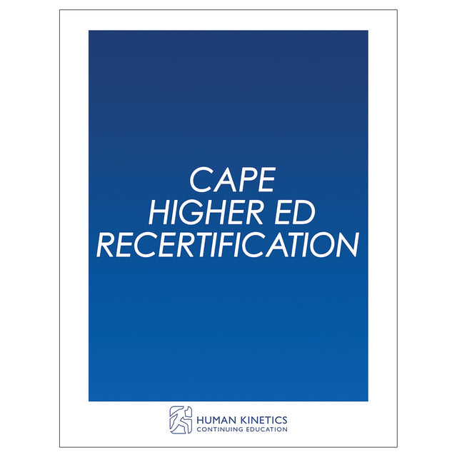 CAPE Higher Ed Recertification