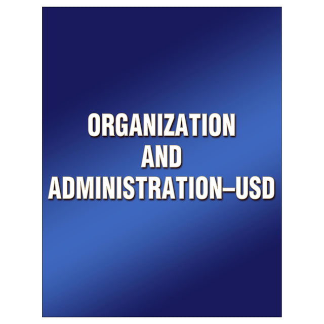 Organization and Administration-USD