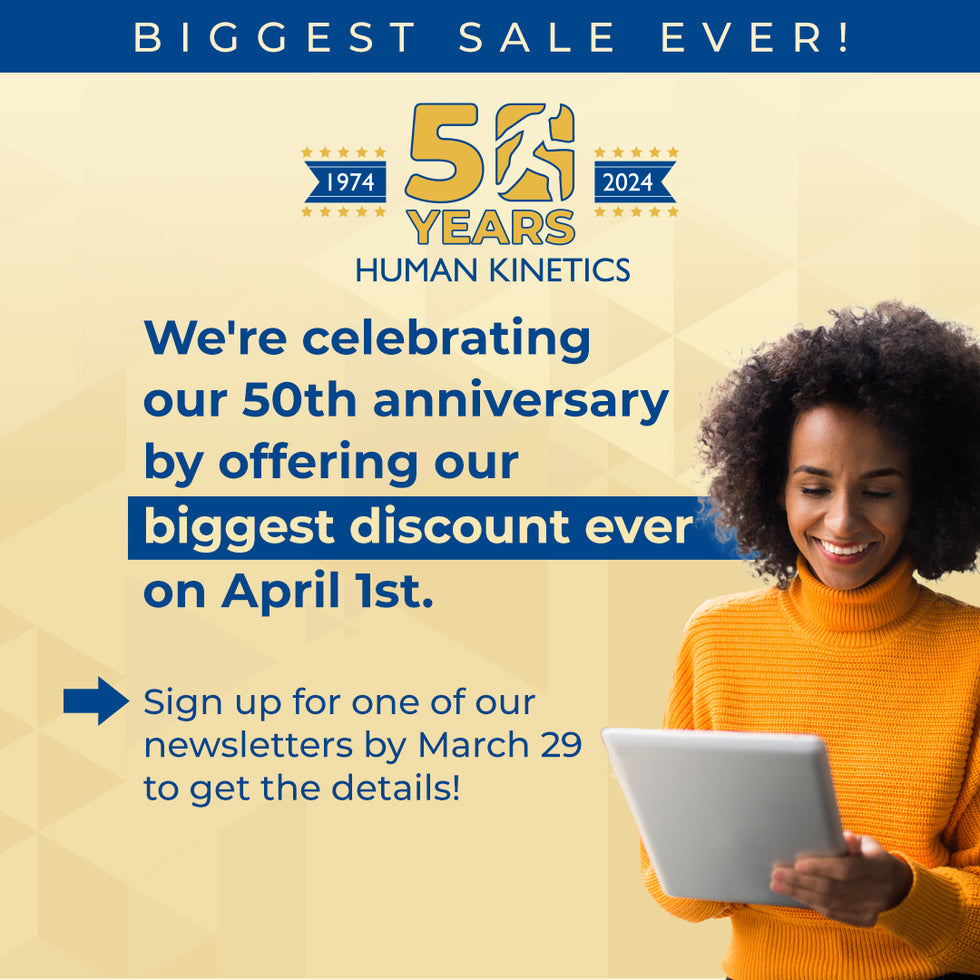 Biggest sale ever! We're celebrating our 50th anniversary by offering our biggest discount ever on April 1st. Sign up for one of our newsletters by March 29 to get the details!